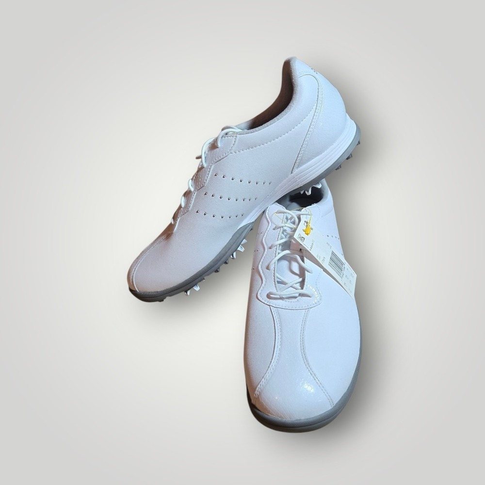 Adidas Adipure DC Golf Shoe White/Silver Womens Size 11 Medium Summer Outdoor